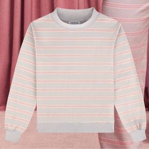 PARKE Valentines Day - Striped Pullover Mockneck, XXL